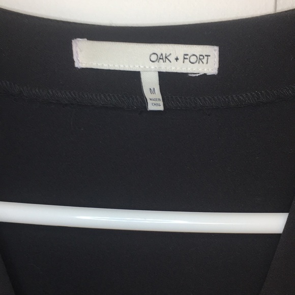 Oak + Fort Classic Black Maxi Dress. 100% polyester - Picture 2 of 9